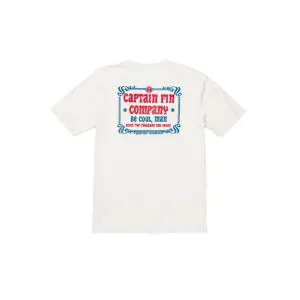 CAPTAIN FIN Drainpipes Logo tee - Vintage White