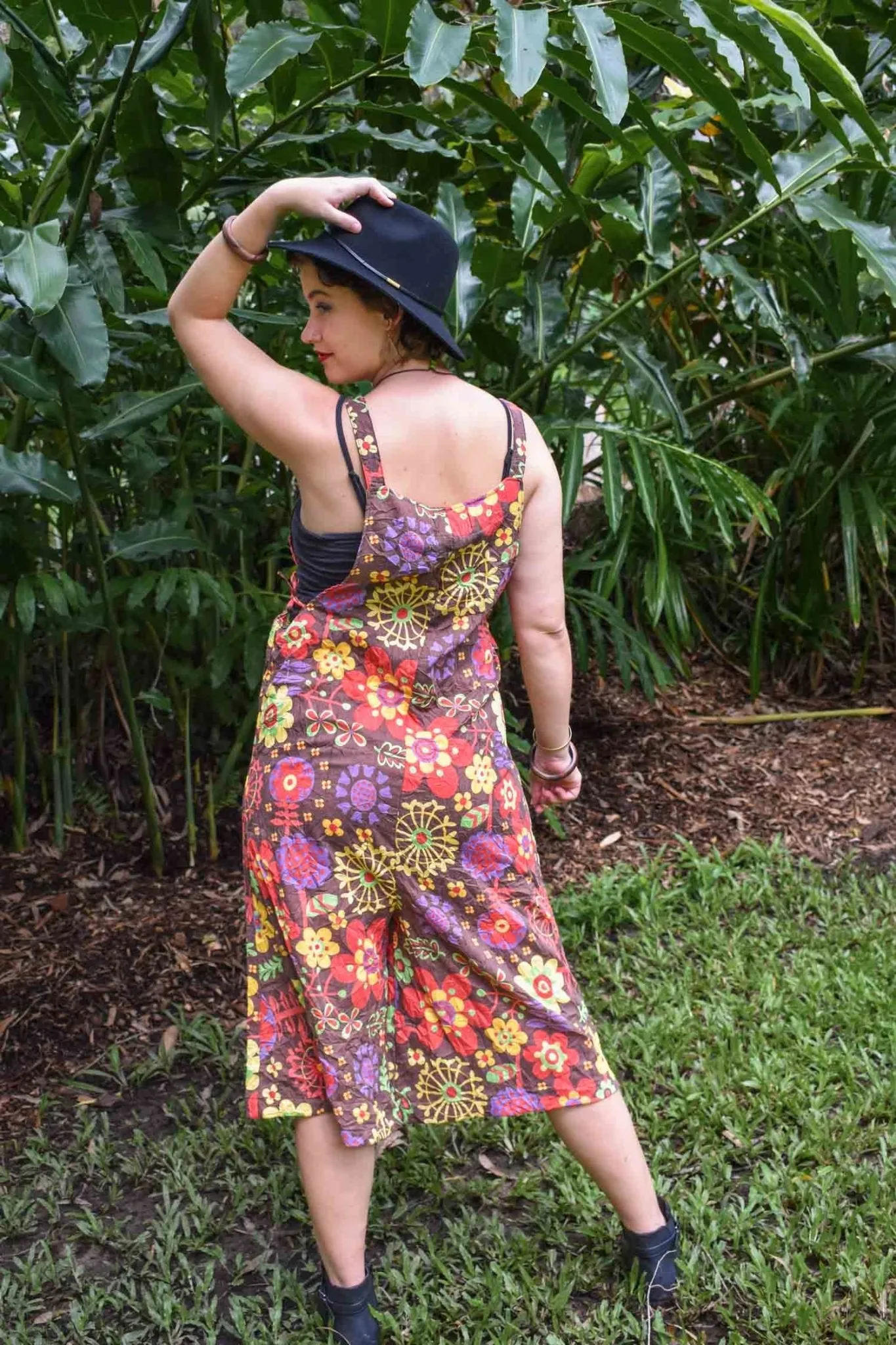 Carlita Overalls - Happy Brown
