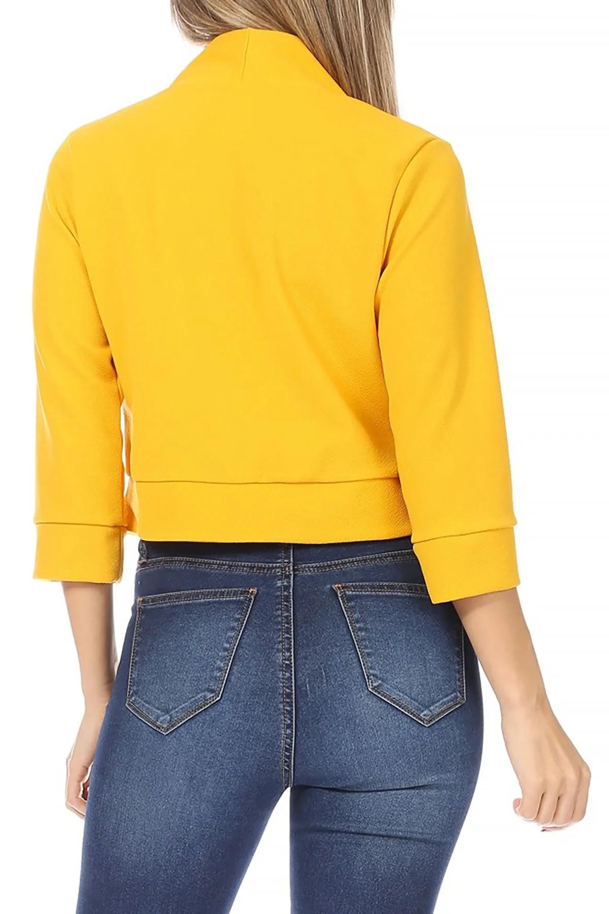 Classic 3/4 Sleeve Open Front Bolero Blazer Cardigan V7106 $9Each