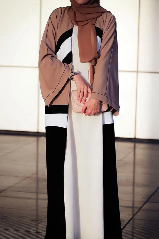 Colourblock Abaya