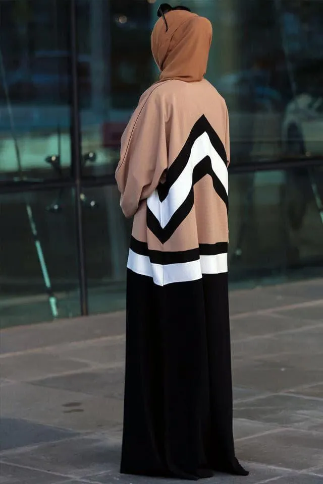 Colourblock Abaya