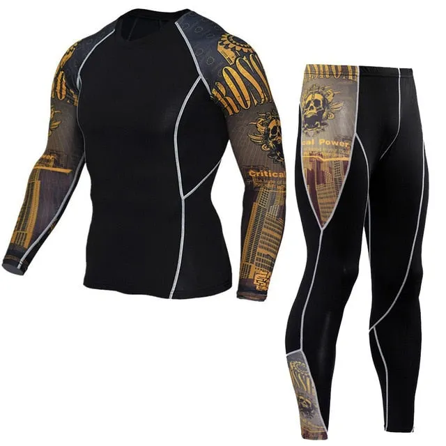 Compression Shirt   Pants Skin-Tight Suit