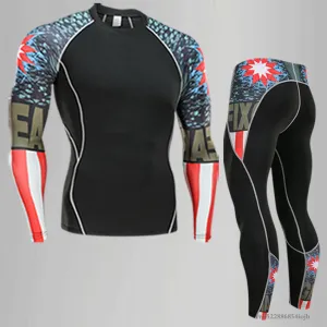 Compression Shirt   Pants Skin-Tight Suit