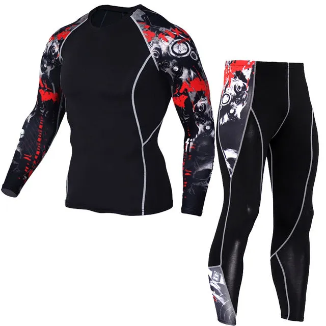 Compression Shirt   Pants Skin-Tight Suit
