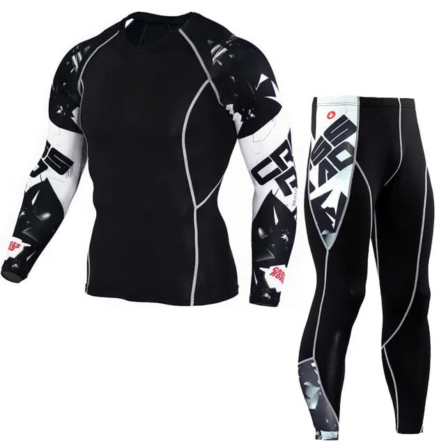 Compression Shirt   Pants Skin-Tight Suit