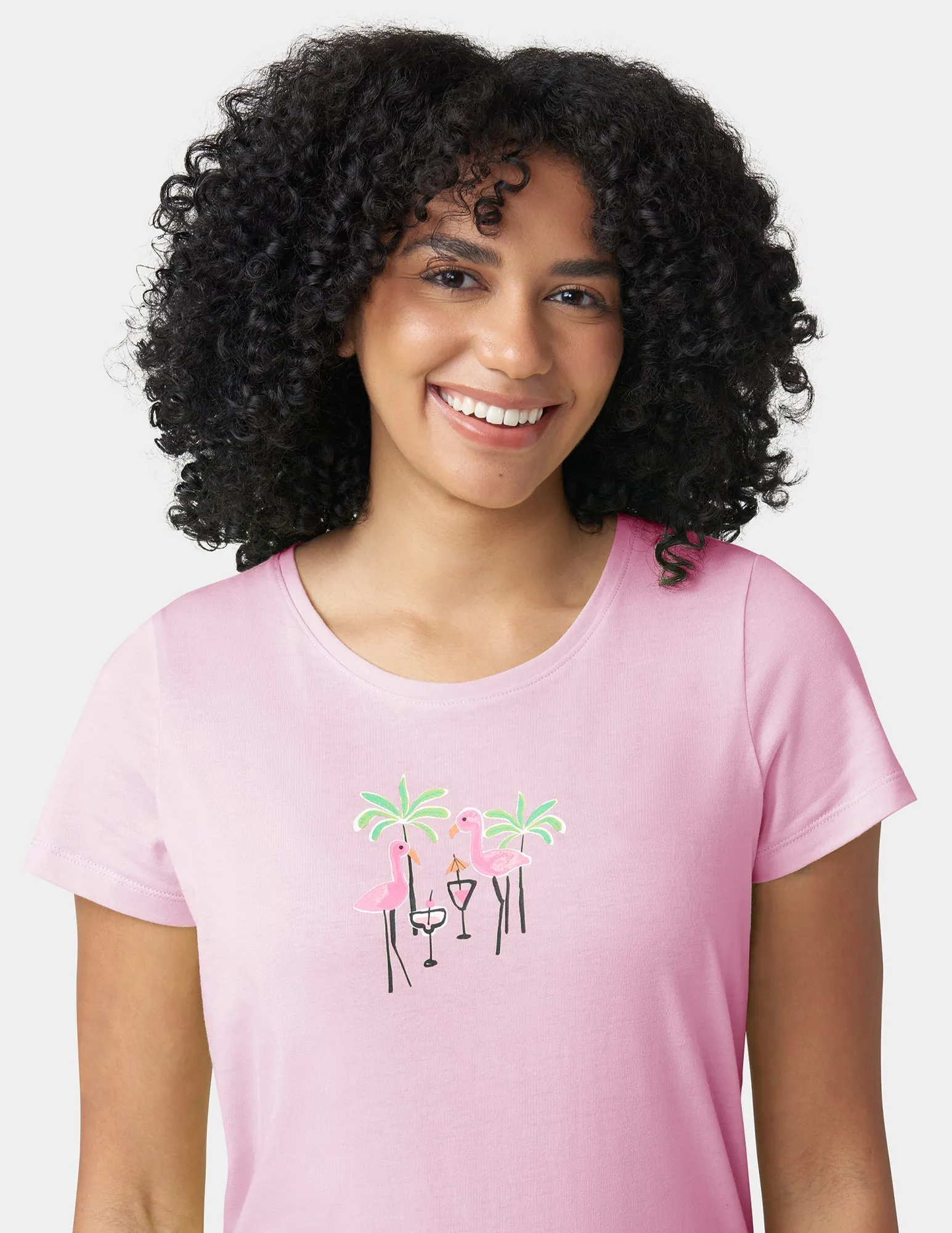 Cotton Knit Tee & Capri Set