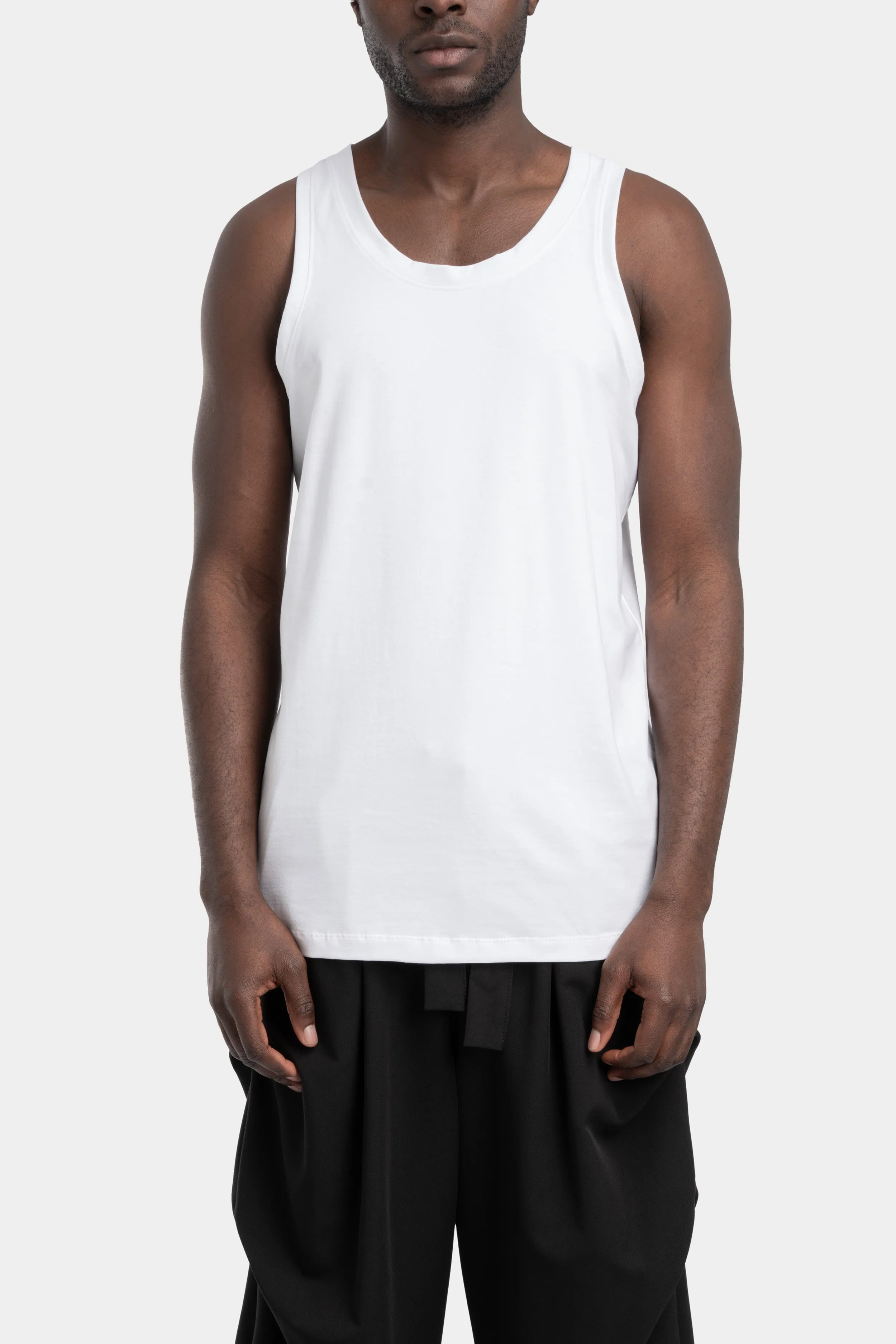 Cotton tank top, White