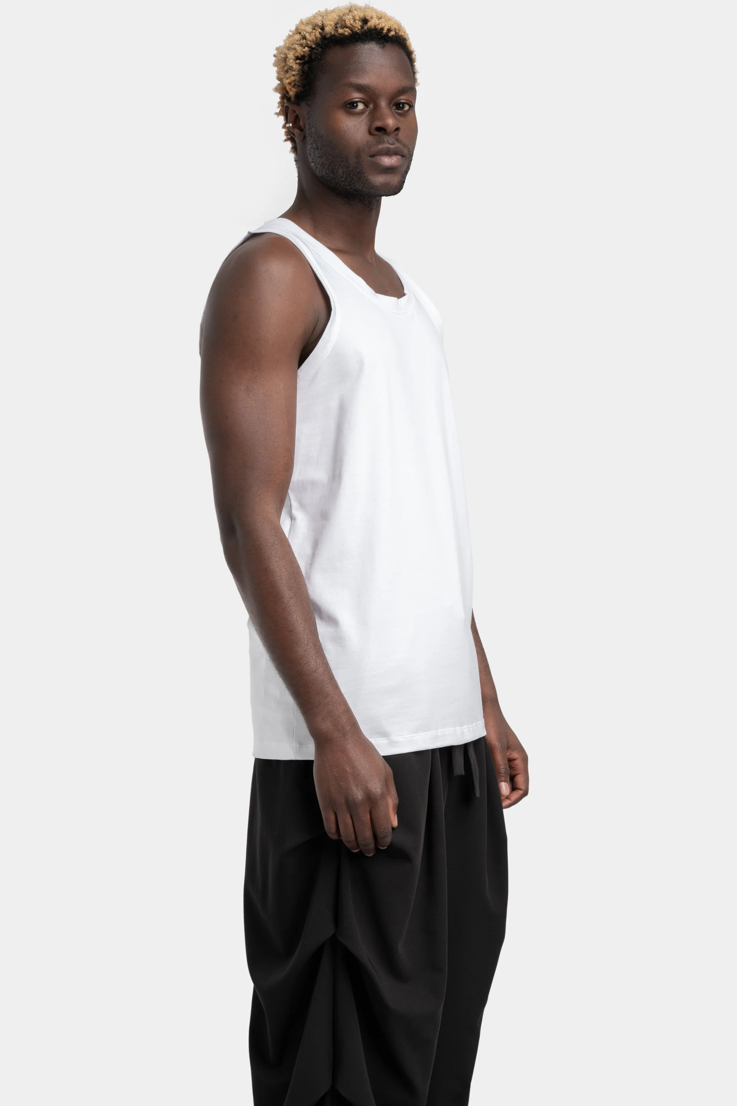 Cotton tank top, White