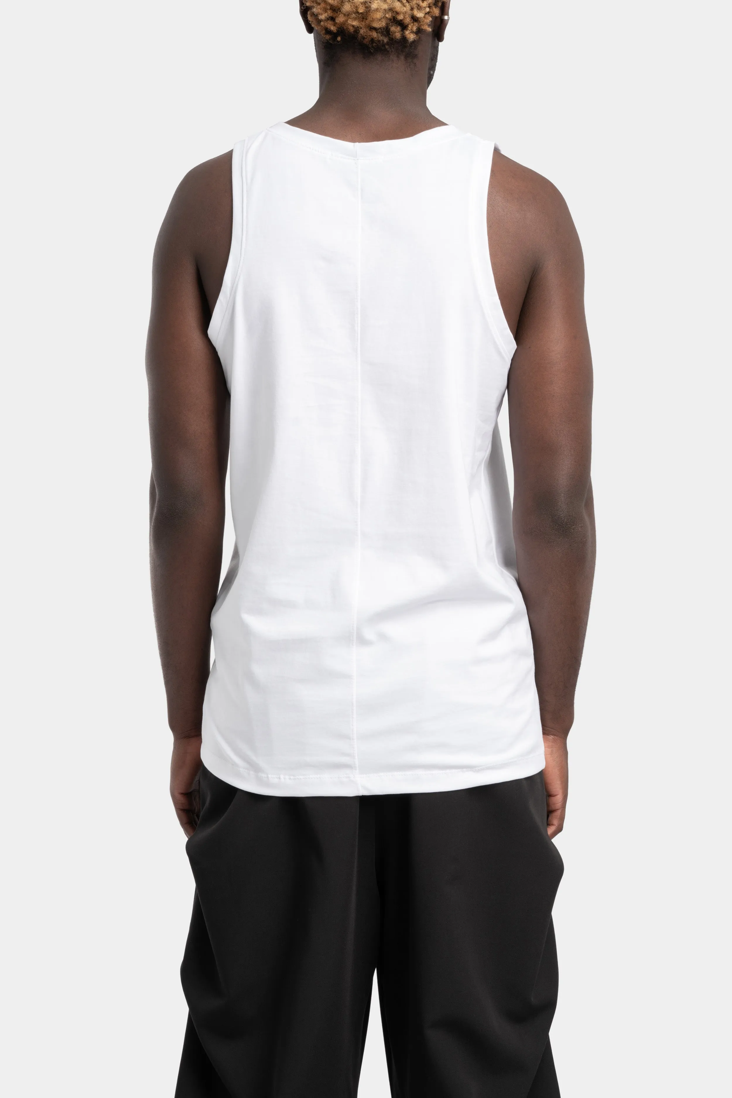 Cotton tank top, White