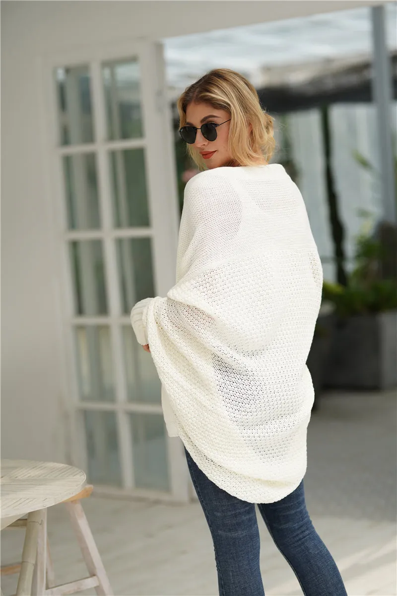Cream Batwing Easy On Cardigan