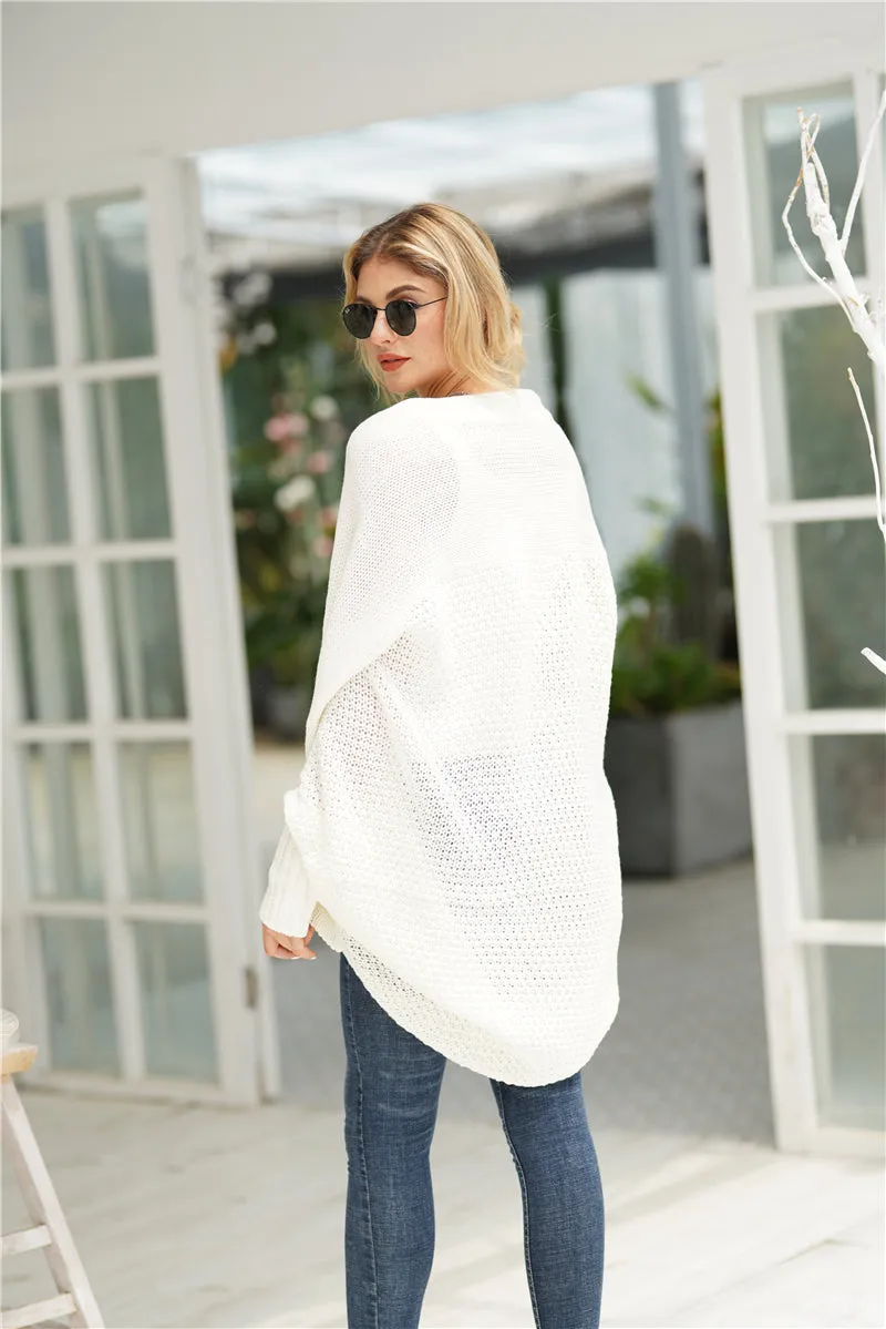 Cream Batwing Easy On Cardigan