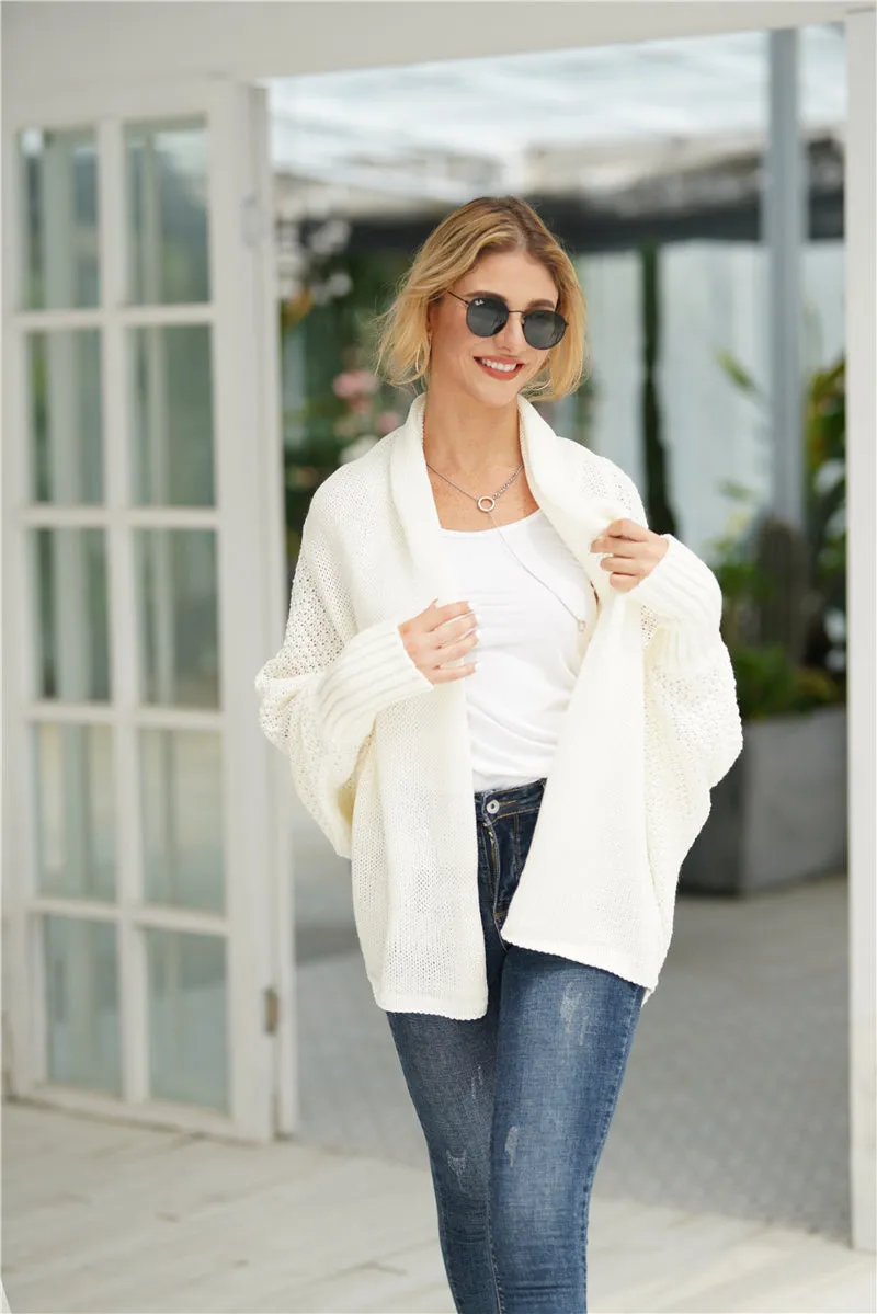Cream Batwing Easy On Cardigan