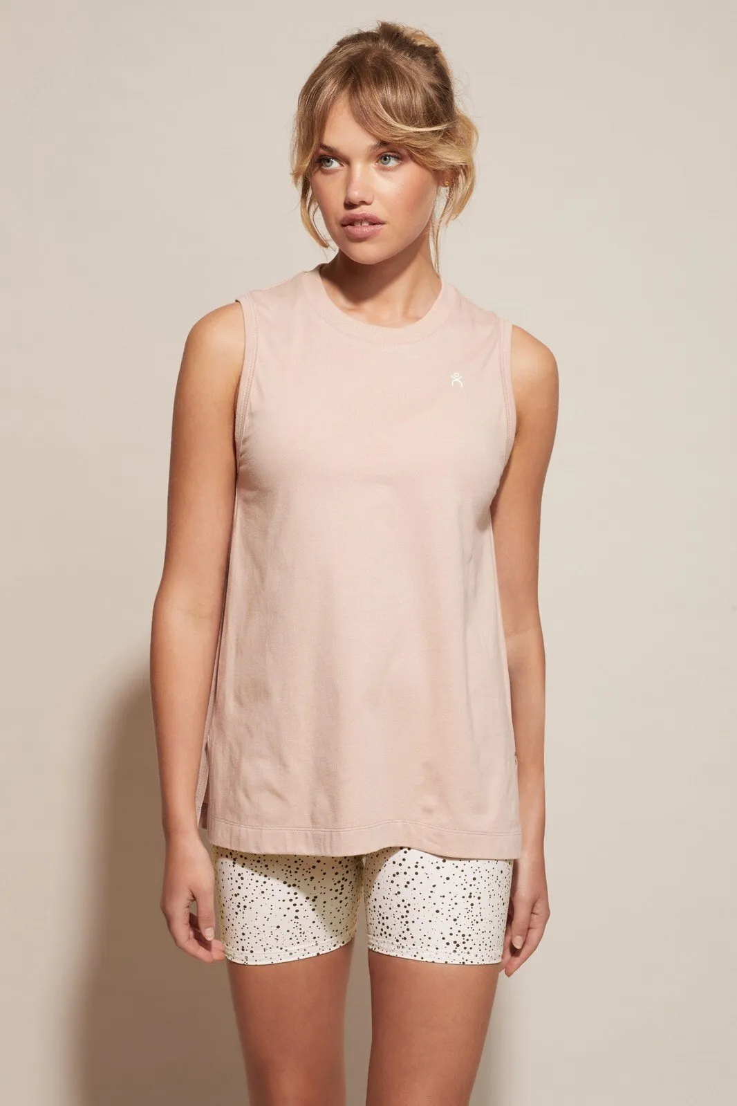 D K CHAMPION TANK DUSTY PINK