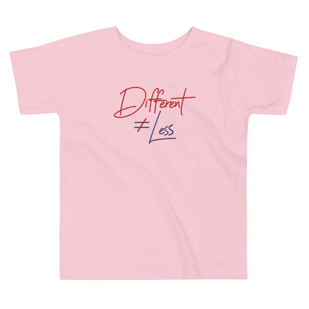 Different Does Not Equal Less (Original Clean Design) Kid’s T-Shirt