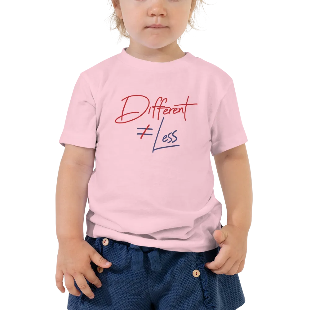Different Does Not Equal Less (Original Clean Design) Kid’s T-Shirt