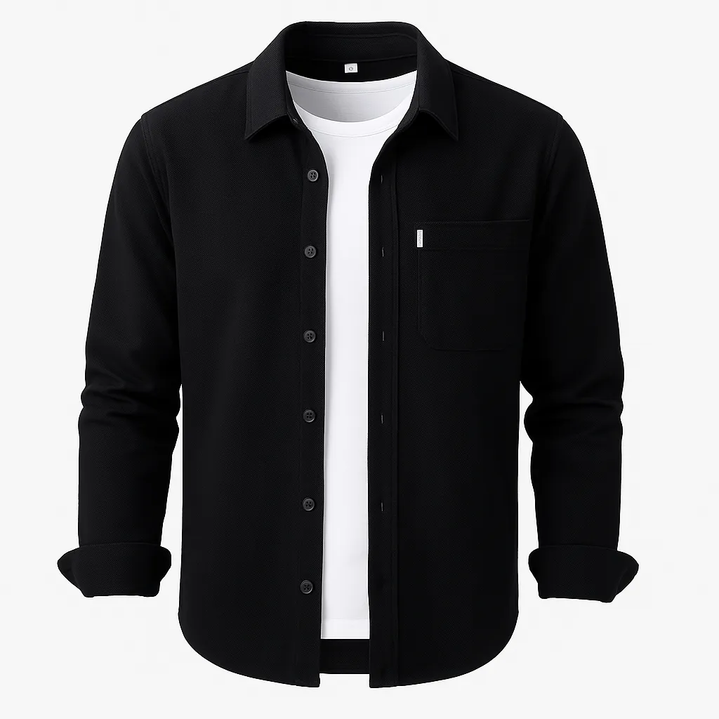 Domoir | Tailored Long Sleeve Cotton Shirt