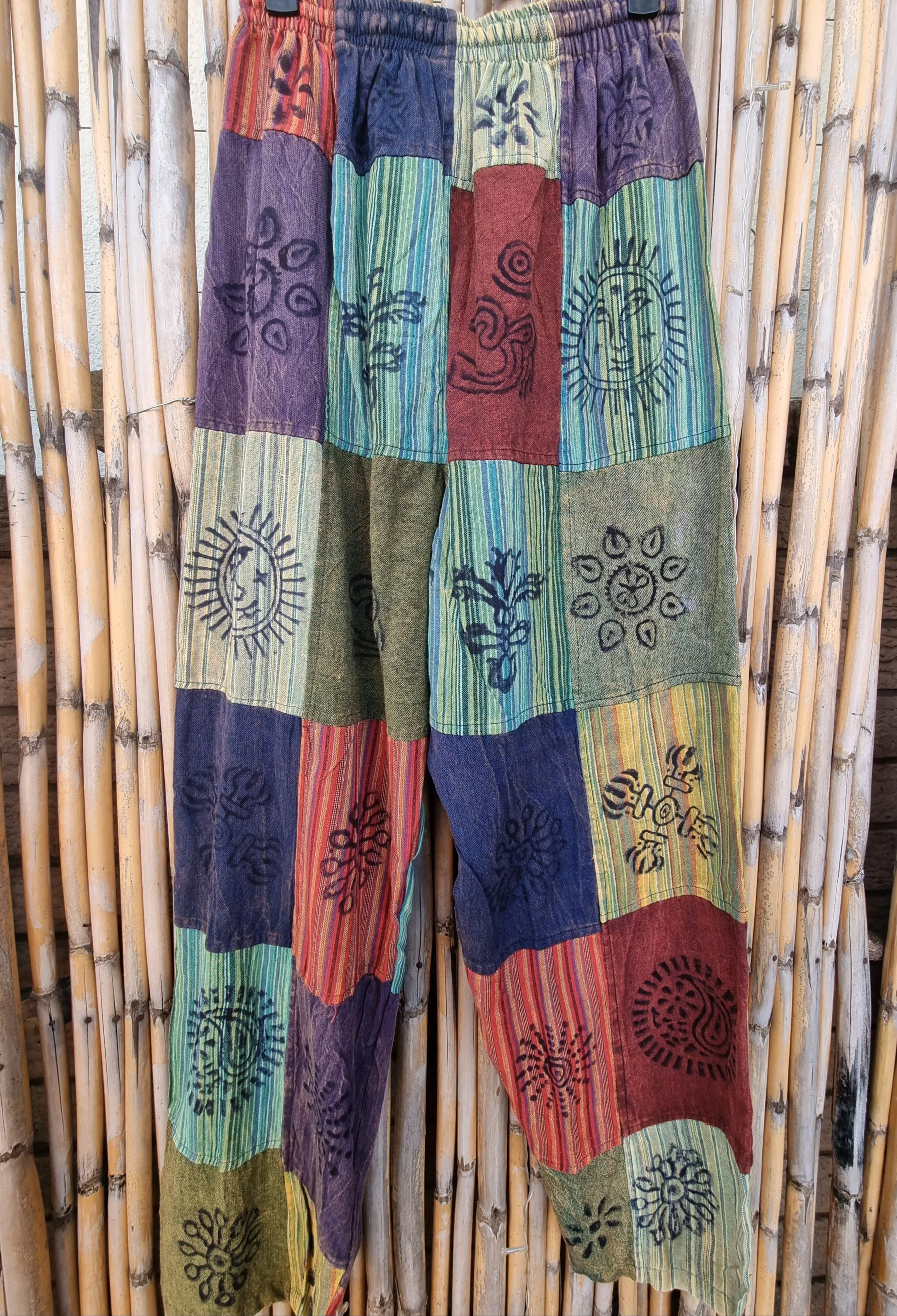 Druid's Cotton Patchwork Pants (Medium)