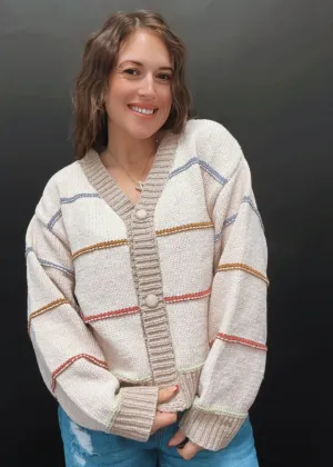 Easy Does It Stripe Cardigan