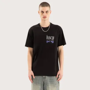 Entangled Relaxed Tee Jet Black