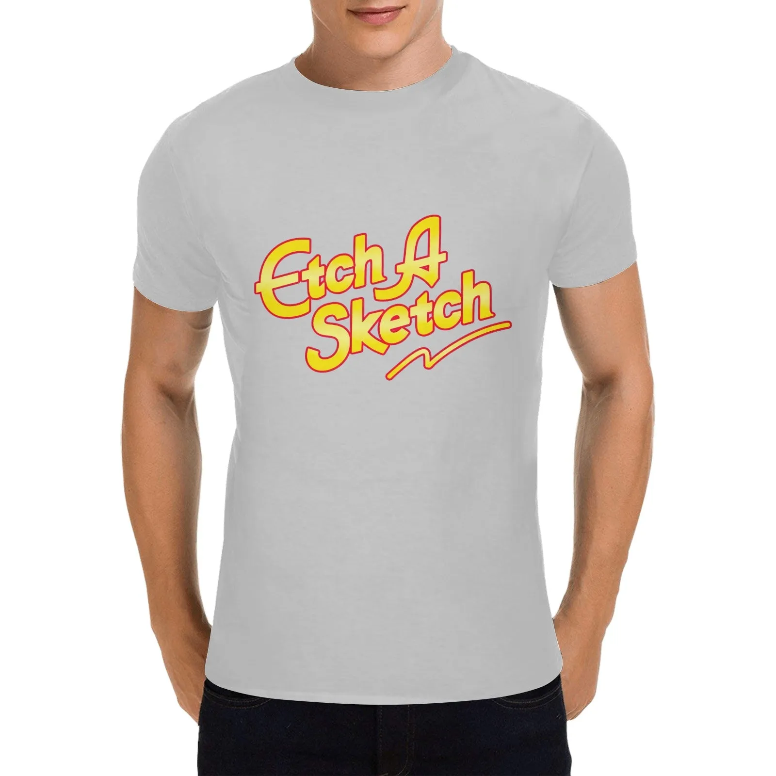 Etch A Sketch Men's T-shirt 100% Cotton