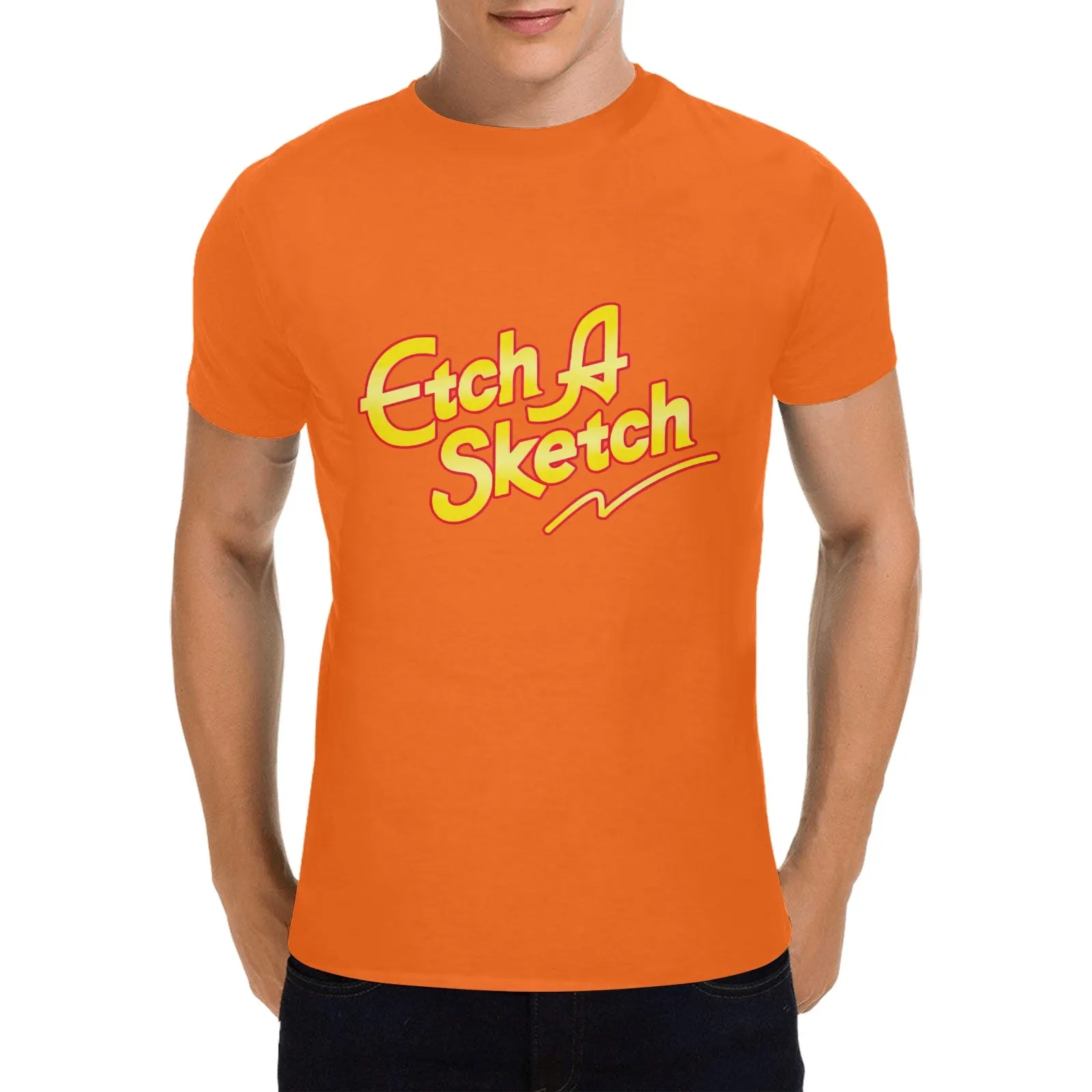 Etch A Sketch Men's T-shirt 100% Cotton