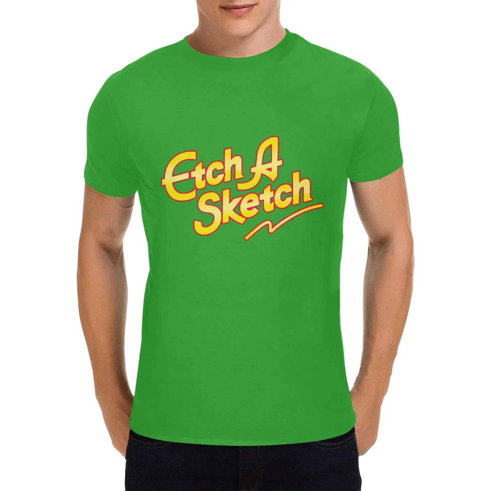 Etch A Sketch Men's T-shirt 100% Cotton