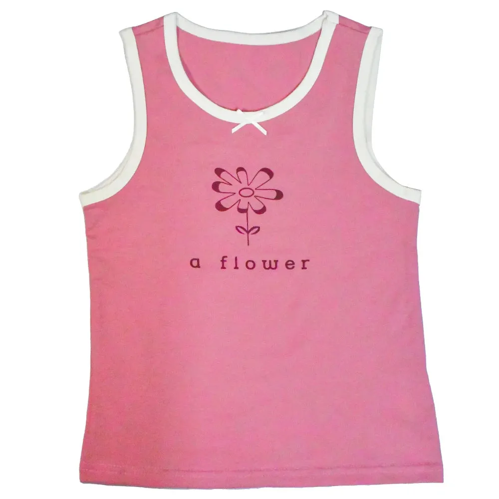 Floral Cartoon Tank Top