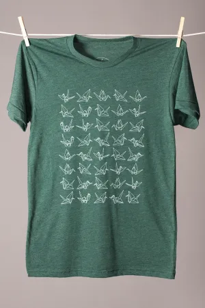 Forty Cranes Tee - Forest