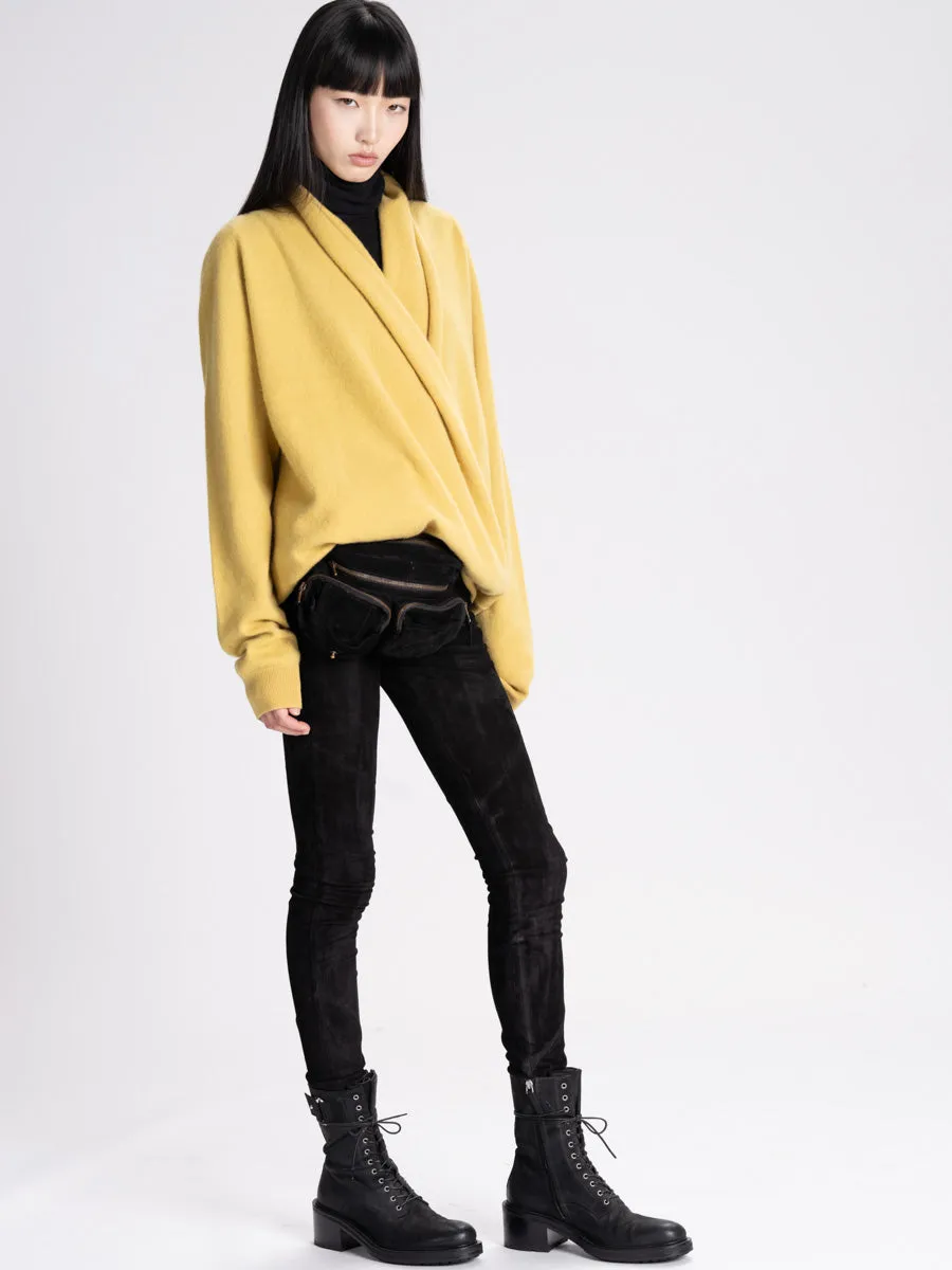 Frenckenberger Cross Front Cashmere Sweater