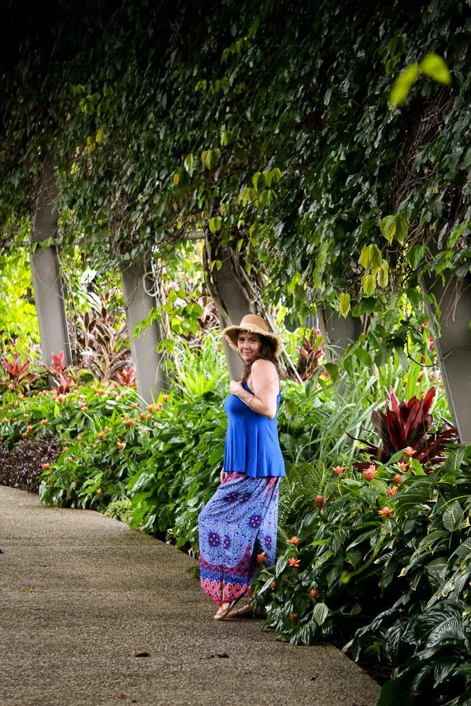 Freya Pants - Flower Blue and Red