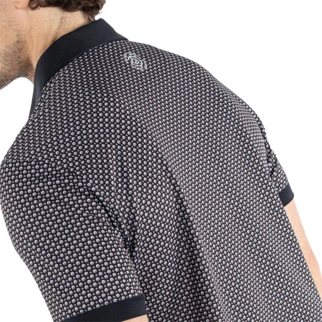 Galvin Green Mate Golf Polo Shirt (Sharkskin & Black)