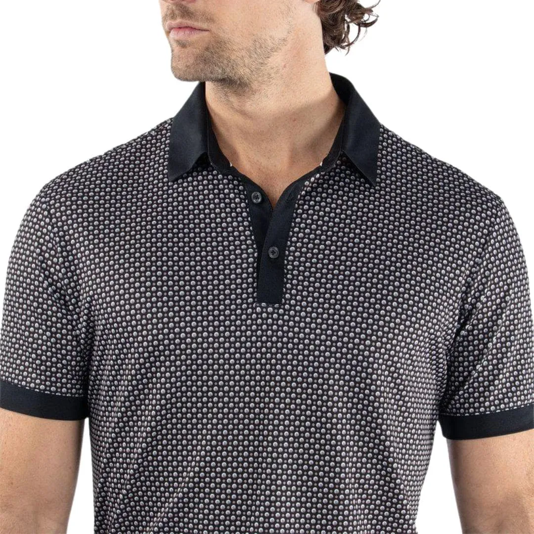 Galvin Green Mate Golf Polo Shirt (Sharkskin & Black)