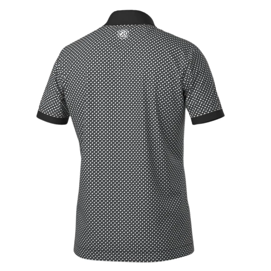 Galvin Green Mate Golf Polo Shirt (Sharkskin & Black)