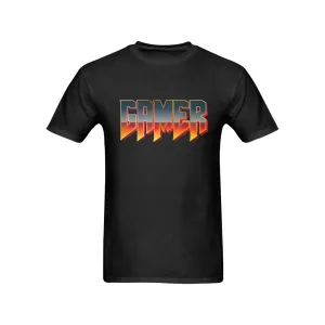 GAMER DOOM Font Men's T-shirt 100% Cotton