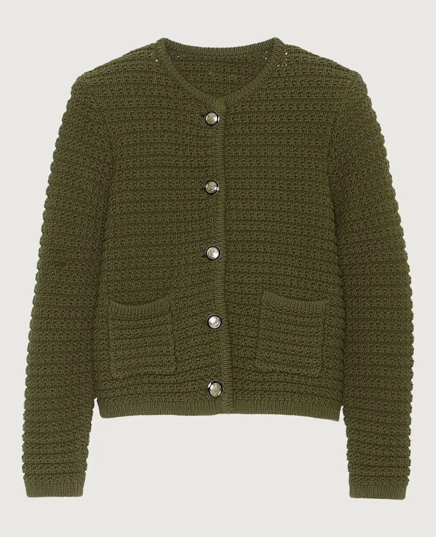Gaspard Cardigan in Khaki