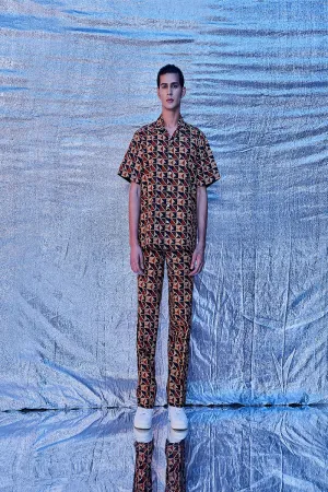 Geo Cheveron Print Shirt