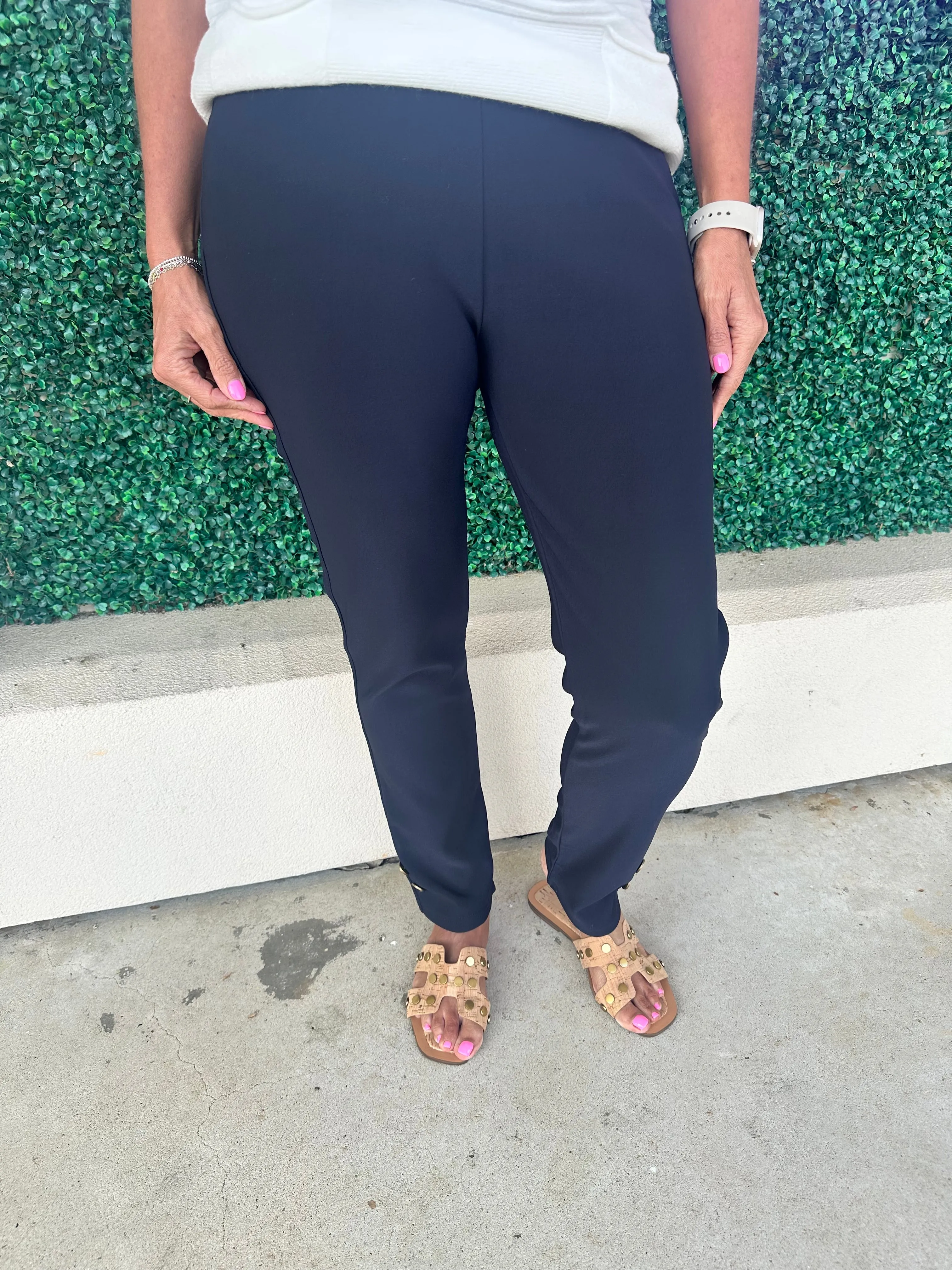 Georgie Navy Bottoms