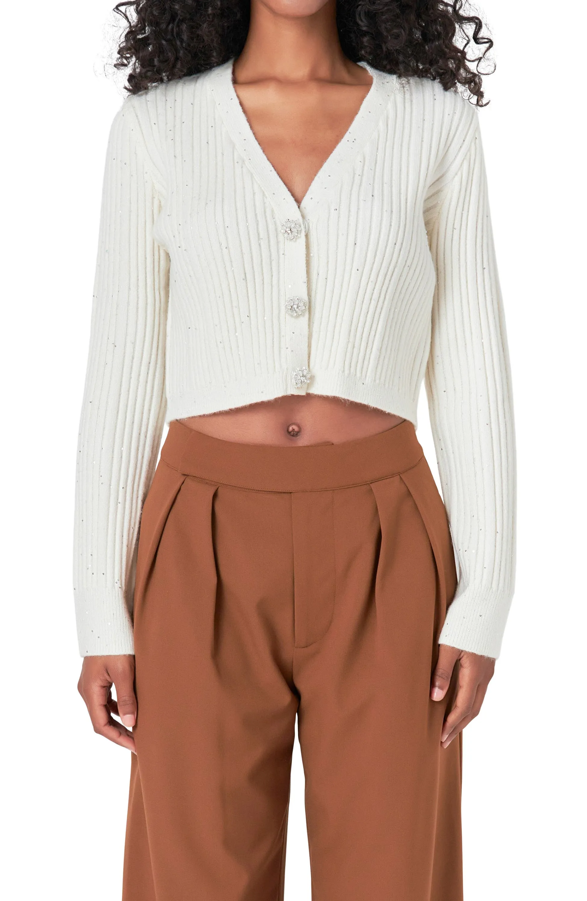 Glimmer Crop Cardigan