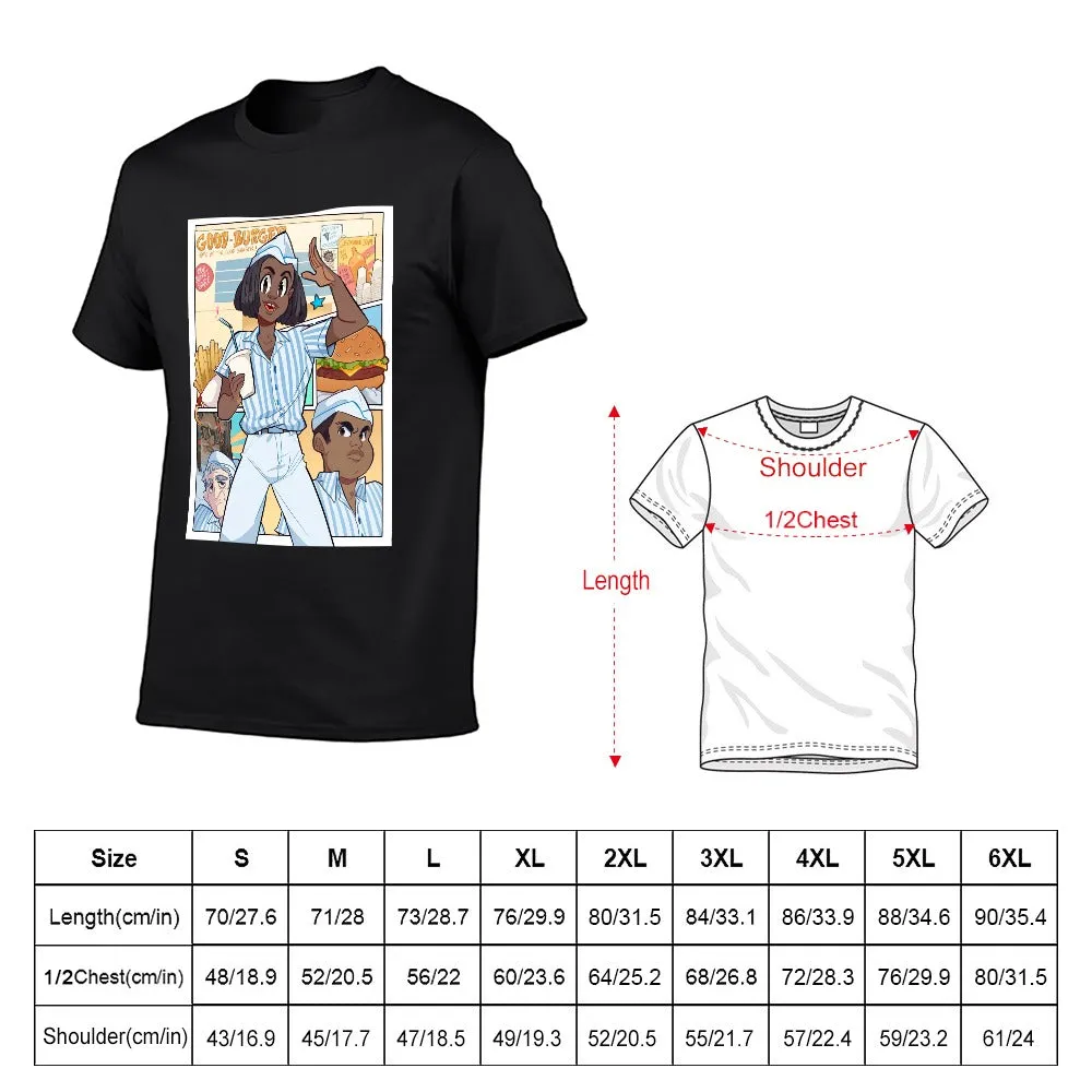 Good Burger Anime Poster Men's Short Sleeve T-shirt - Black