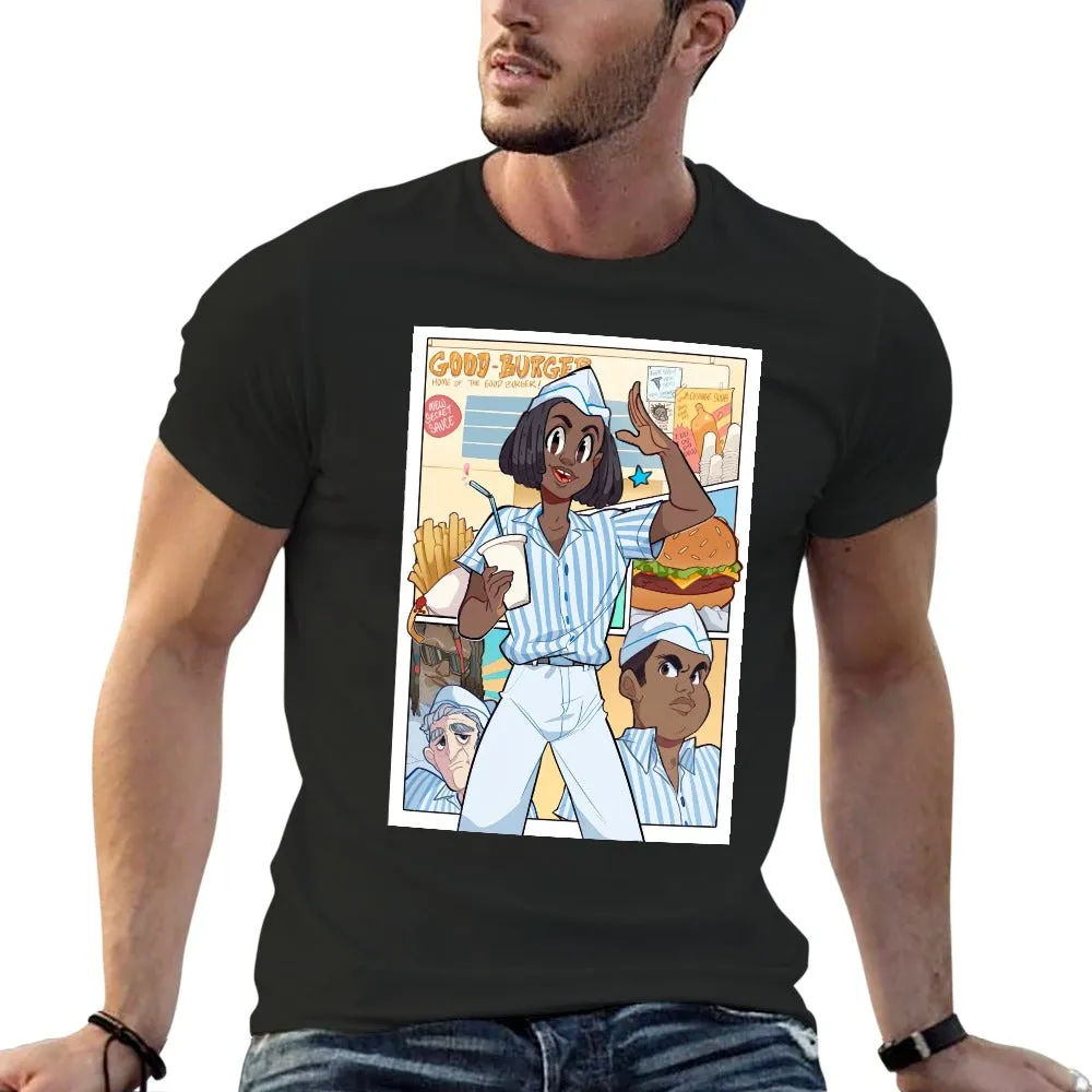 Good Burger Anime Poster Men's Short Sleeve T-shirt - Black