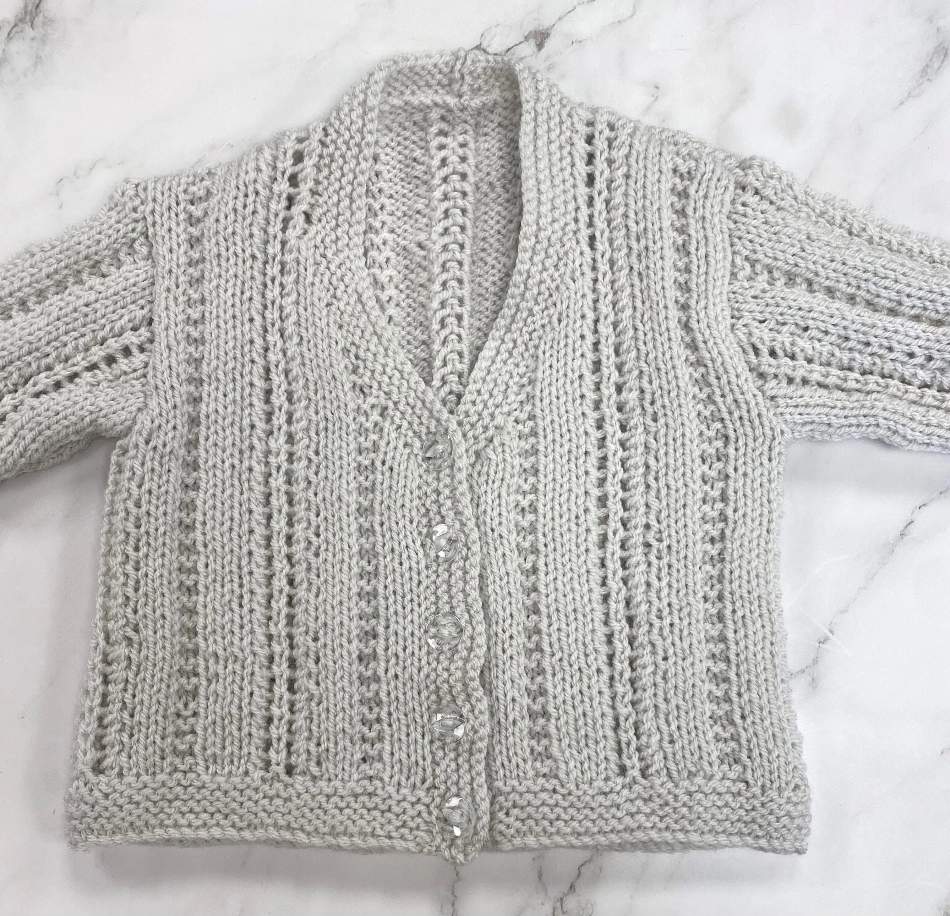 Hand Knitted Cardigan Age Newborn