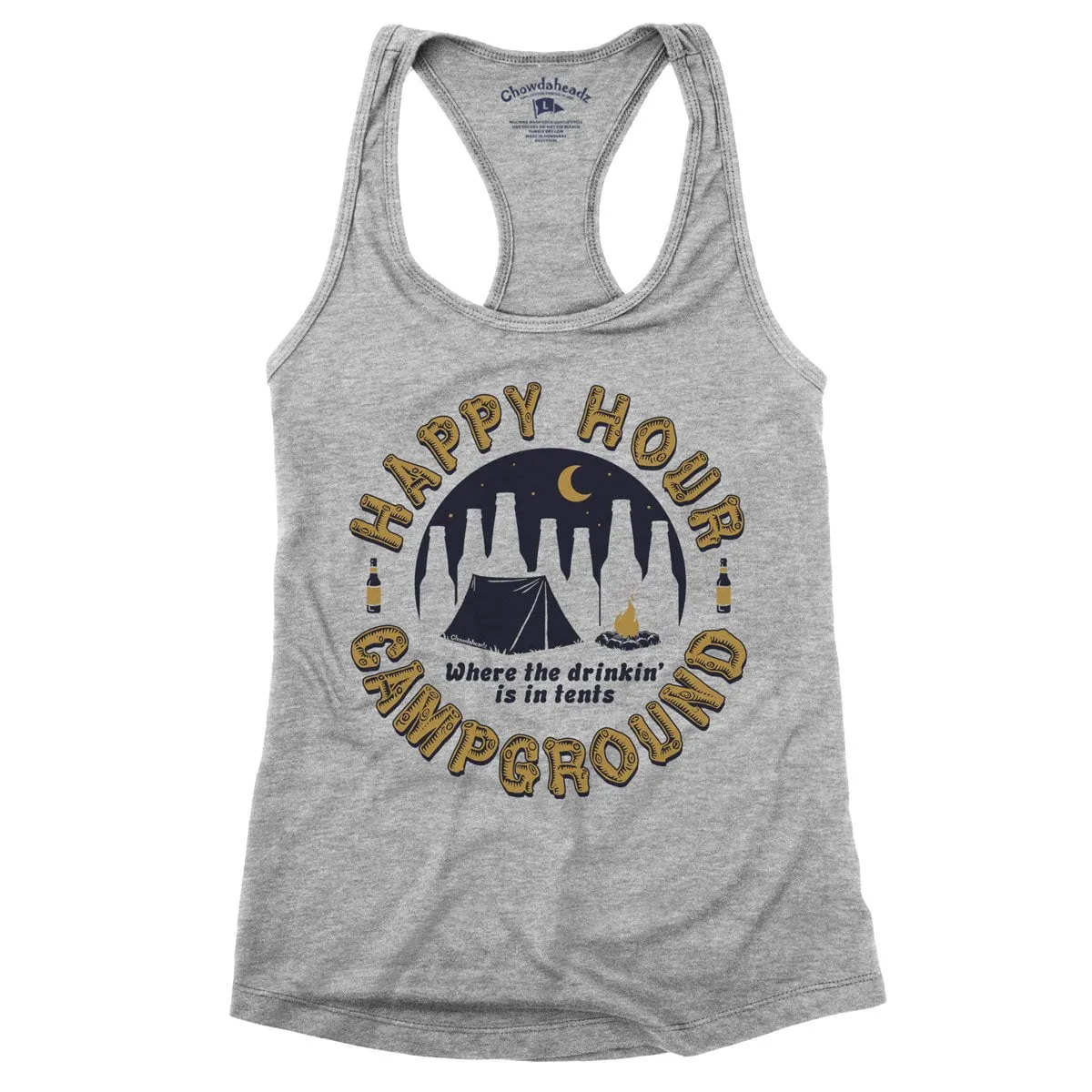 Happy Hour Campground Ladies Tank Top (3 Colors)