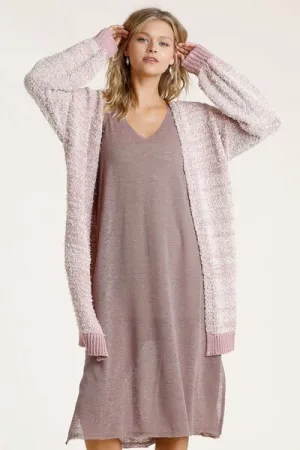 Hazel Blues® | Umgee Ribbed Hem Open Front Longline Cardigan