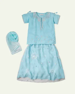 Ice Blue Lehnga Set