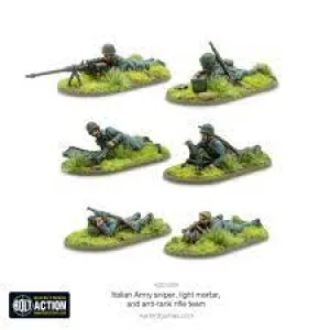Italian Army Sniper Light Mortar & Anti-Tank Rifle Teams