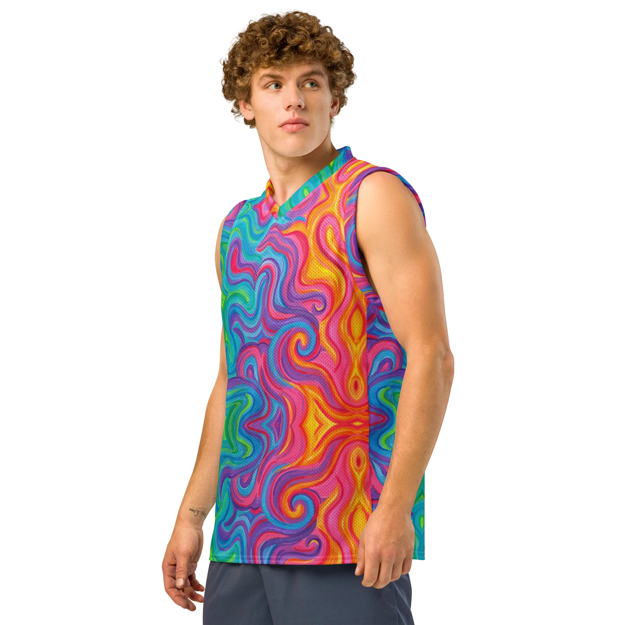 Jersey Tank Top (Recycled Material)- "Elemental" Design