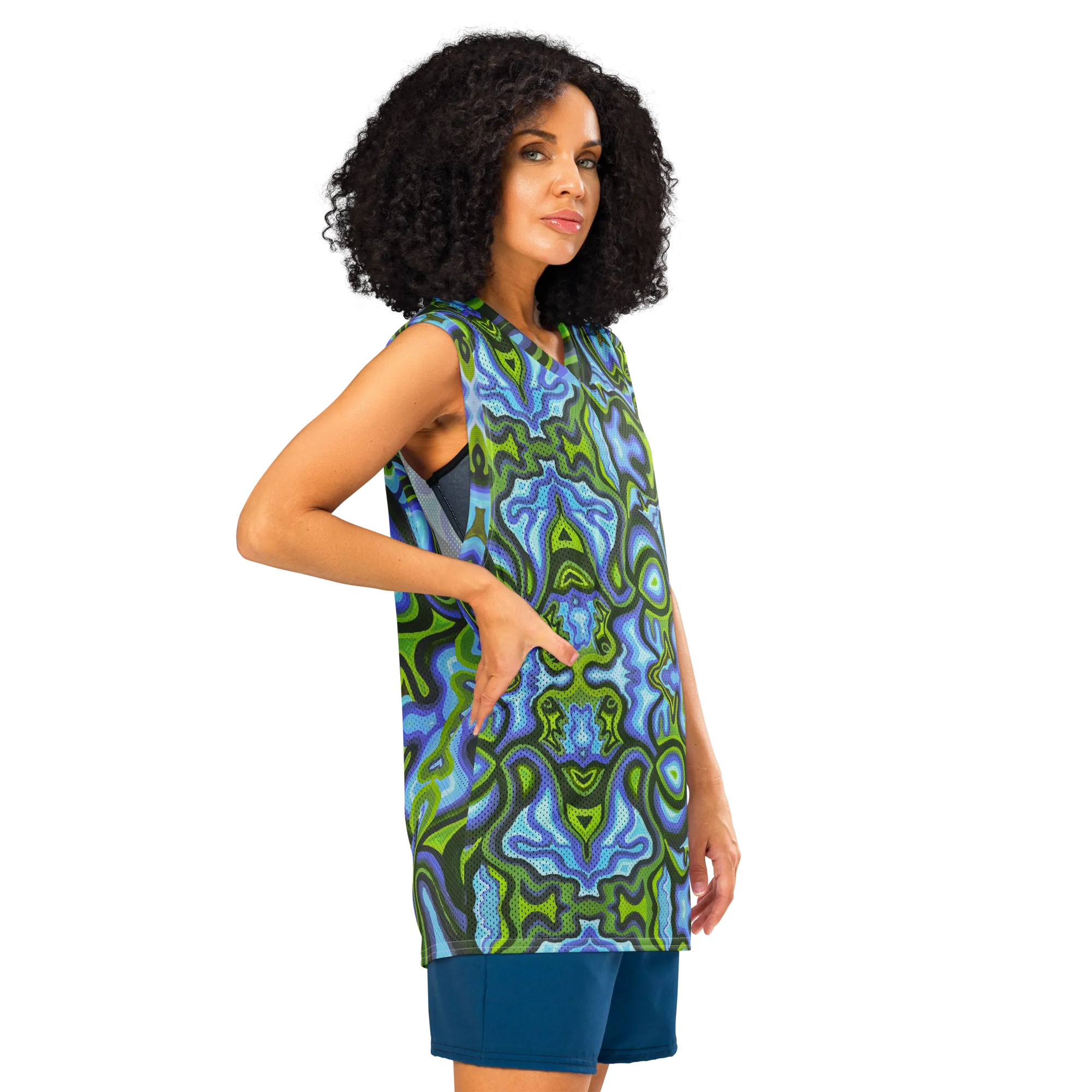 Jersey Tank Top (Recycled Material)- "Gaia" Design