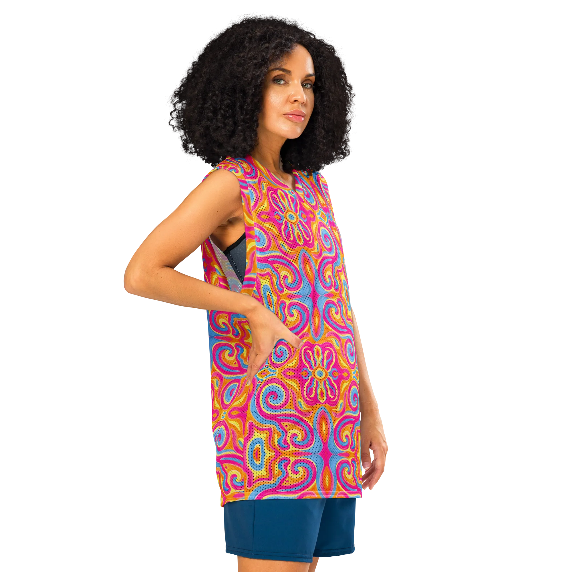 Jersey Tank Top (Recycled Material)- "Magic Stamps" Design
