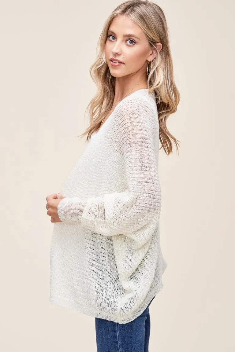 K22 Dolman sleeve light cardigan