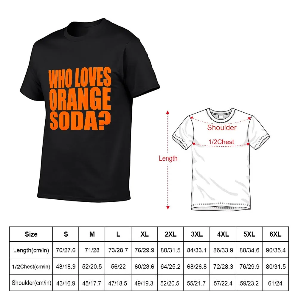 Kenan And Kel "Who Loves Orange Soda" Text Men's Short Sleeve Black T-shirt